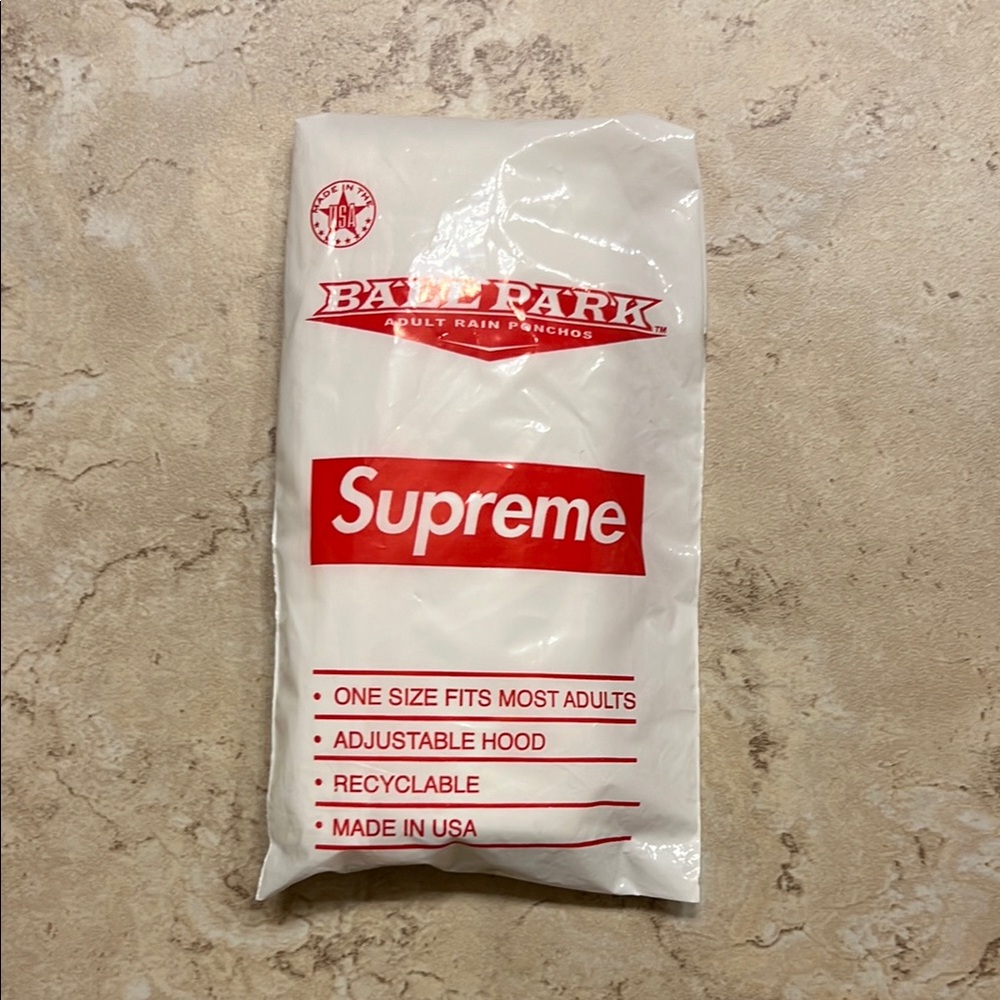 Supreme Poncho never opened
